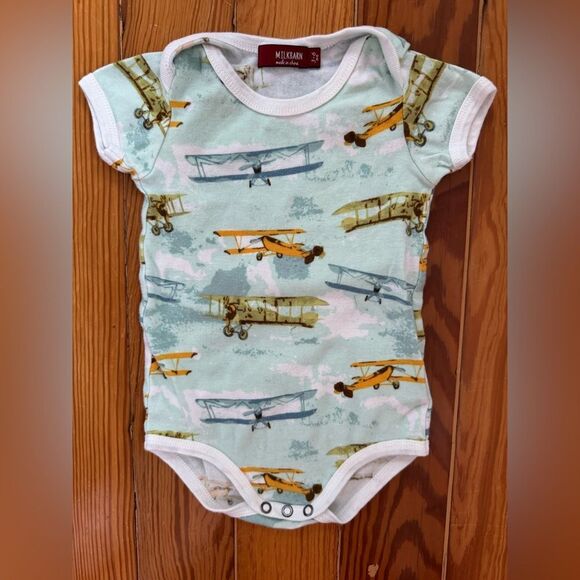 Milkbarn Vintage Planes Onesie - Picture 1 of 3